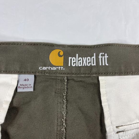 Carhartt Rugged Flex Relaxed Fit Cargo Shorts Size 40 Bundle 2 Black & Olive - Picture 3 of 14